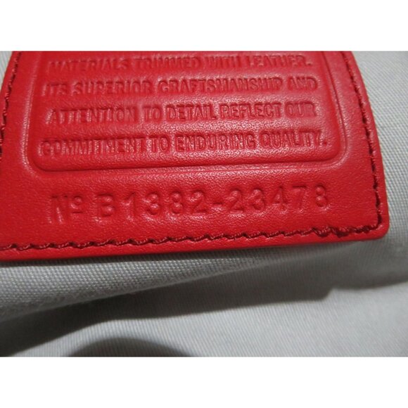 Coach Saint James limited legacy striped canvas weekender tote & pochette set - Picture 9 of 14